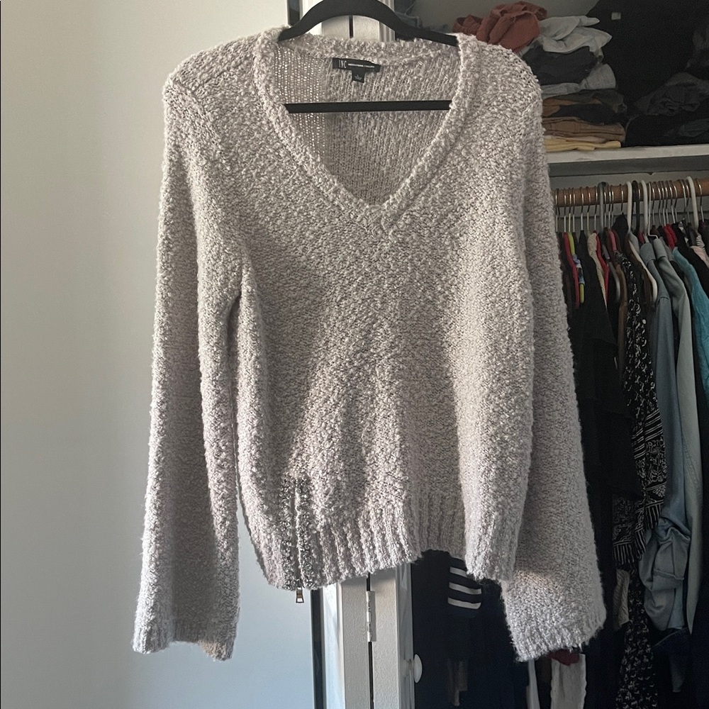 INC International Concepts Fuzzy Sweater